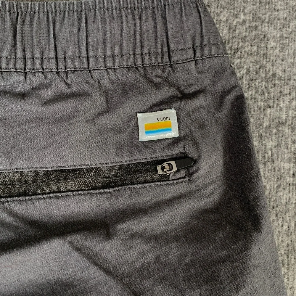 Vuori Ripstop Climber Pants Men Small Gray Drawstring Modern Trousers 32' Inseam